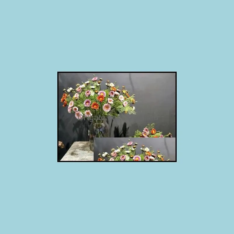 Fleurs décoratives couronnes tournesol Simation marguerite artificielle séchée Dekoration mariage décoration fleur décor à la maison fête livraison directe