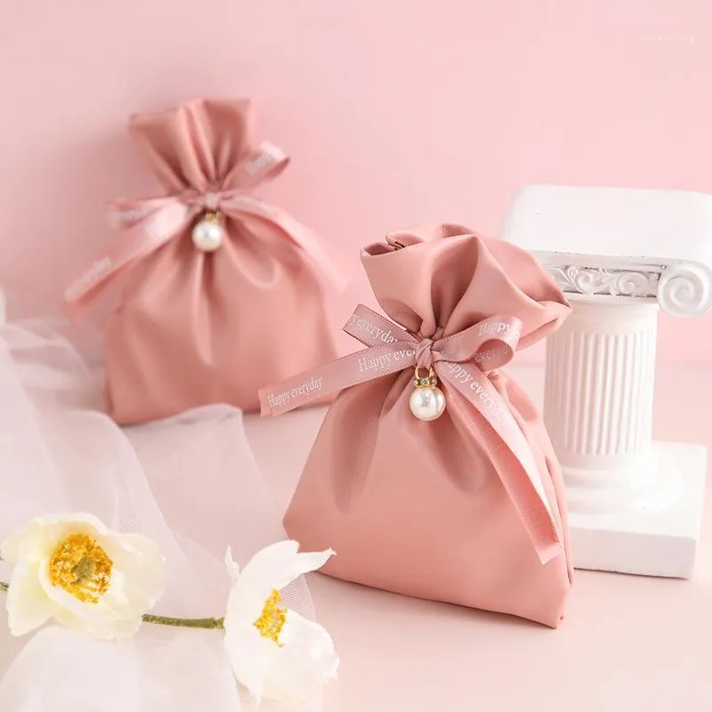 Bolsas de papelão IFT IFT Caixas de papelão Favores de casamento Favores para convidados Dragees Baptism Candy Container Infantil Party Bag