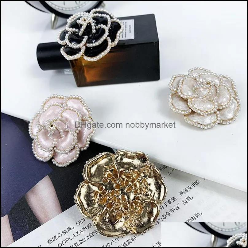 Flowers Pearl Pins Brooches Flower Brooch Broach Jewlery Style For Women