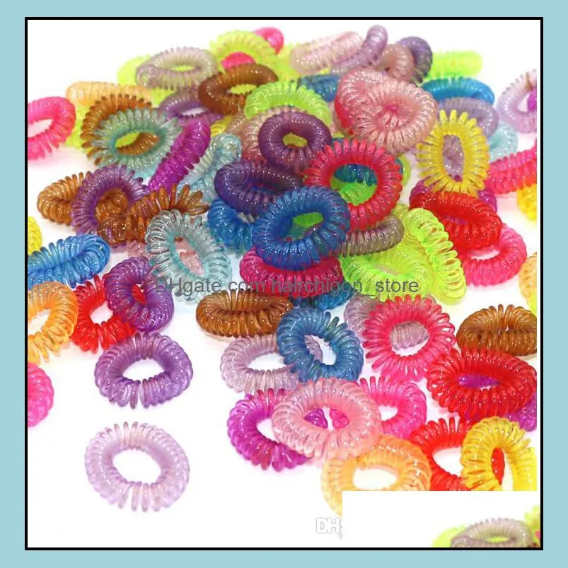 Hair Accessories Tools Products New Ring Rope Scrunchy Telephone Wire Line Cord Gum Women Elastic Rubber Band Headwear Ponytail Holder Hai