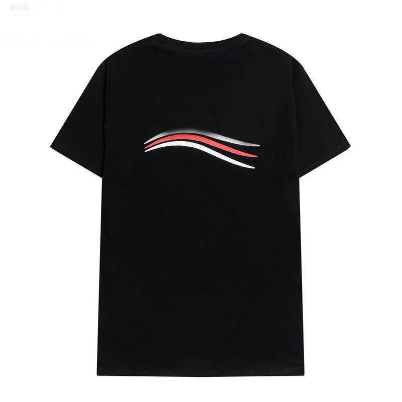 Design Brand Men Wave T-shirt stampate Manica corta Casual TShirt Girocollo Stilista Tees Uomo Bianco Nero Streetwear Abbigliamento uomo Top