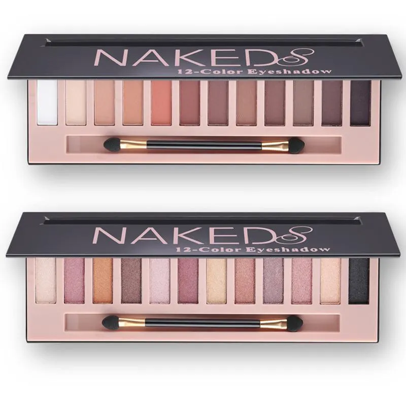 Тени для век 2022 Косметический макияж с блестками Shimmer Matte Palette Make Up 12 Colors Eyeshadow Nudes