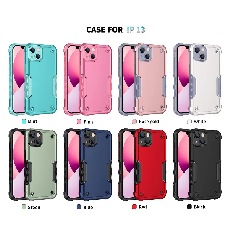 Defender Cases Armor Cover 2in1 TPU Hard PC Back Airbags für iPhone 13 12 11