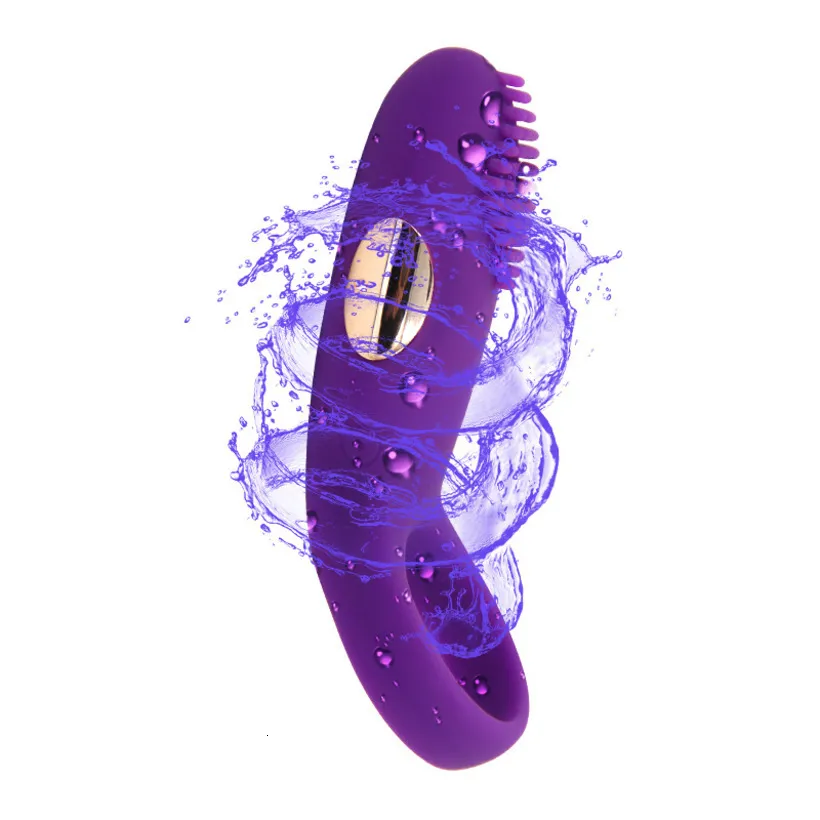 Sex toy toys masager Vibrator Massager Penis Cock Adult Products Men's Delayed Sperm Locking Ring Silicone Charging Vibration Training Wearing A9MK