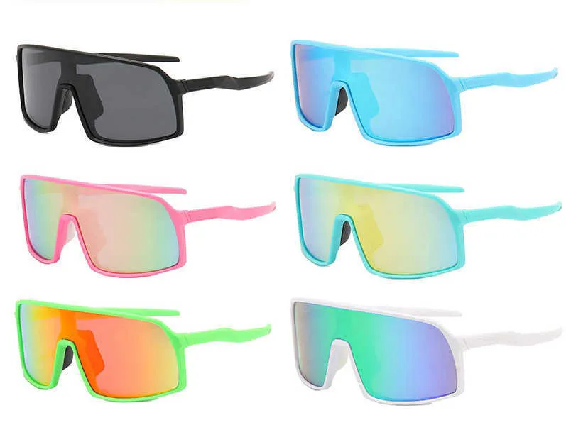 Sonnenbrille, quadratisch, für Kinder, große Jungen und Mädchen, Farbverlauf, polarisiertes Licht, Sonnenbrille für Kinder, Sonnenschutz, Kinder, Radfahren, Sportzubehör, 5–16 Jahre