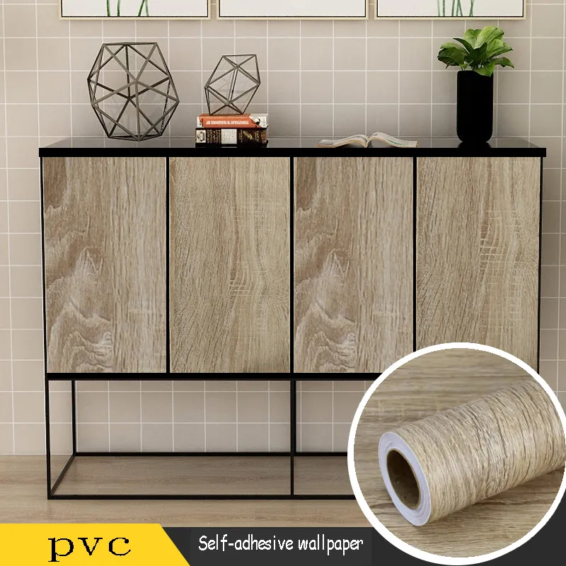 PVC Wood Grain Stickers Waterproof Self Adhesive... From Deng10, $5 ...