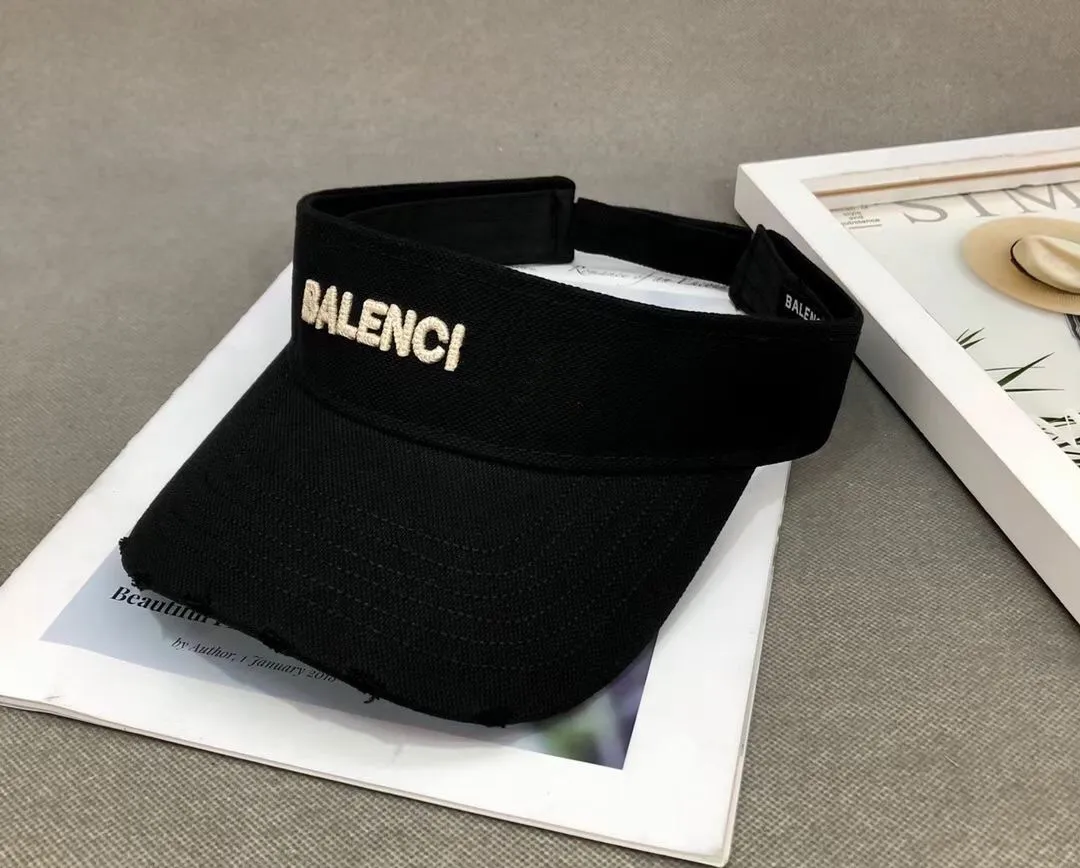 Designer Brand Double Letter Empty Top Cap Casual Summer Visor Sun