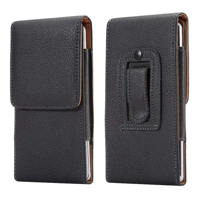 Universal Belt clip Holster for 3.5''~6.3'' Mobile Phone Bag Case Men Waist Bag for iPhone Samsung Huawei Hidden Magnetic Buckle