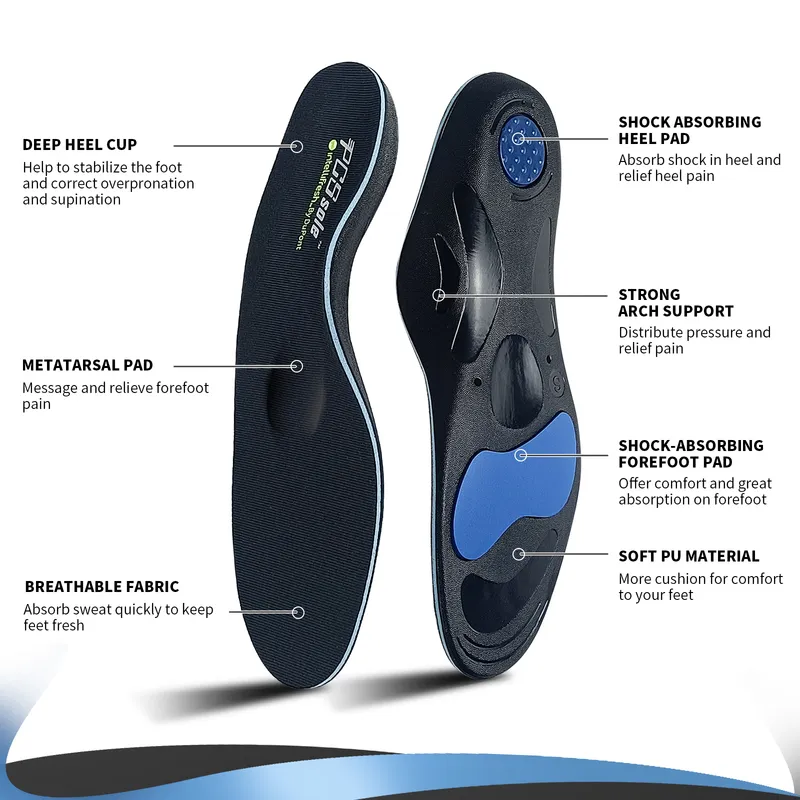 Orthopedic Insoles With Arch Support For Flat Feet, Plantar Fasciitis, And Heel  Pain Ideal For Men And Womens Sneakers And Plantar Fasciitis Shoes PCSsole  220627 From Xianstore04, $16.52 | DHgate.Com