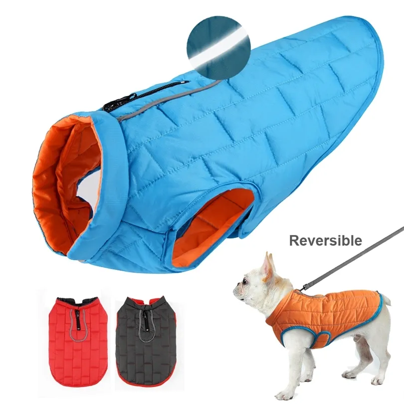 Roupas de cachorro jaqueta de cachorro francês roupas de estimação de estimação de estimação de animais de estimação reflexiva ropa para perro para pequenos cães grandes grandes T200101