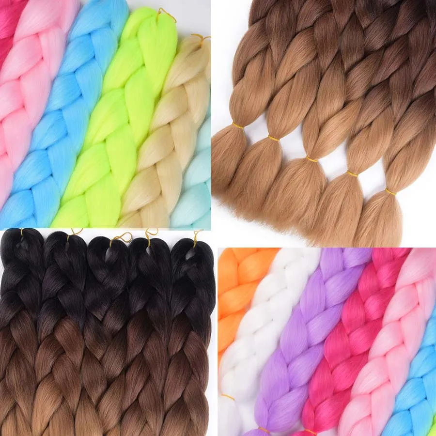 Buy Wholesale China 1 Pack Large Stock 200+ Colors Ombre Jumbo Braid  Synthetic Hair Extensions & Jumbo Braid Synthetic Hair Extensions at USD 20