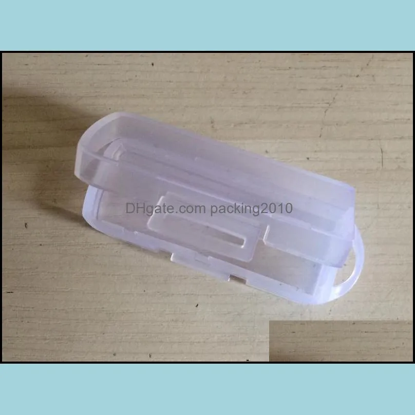 300PCS Rotatable USB flash drive packaging box Transparent mini box PP Box Size 69x25x15MM 2.72 x 0.98 x 0.59 inch