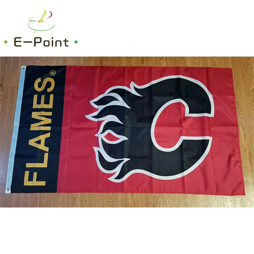 Calgary Flames Flag 3 5ft 90cm 150cm Polyester flag Banner decoration flying home & garden flag Festive gifts298P