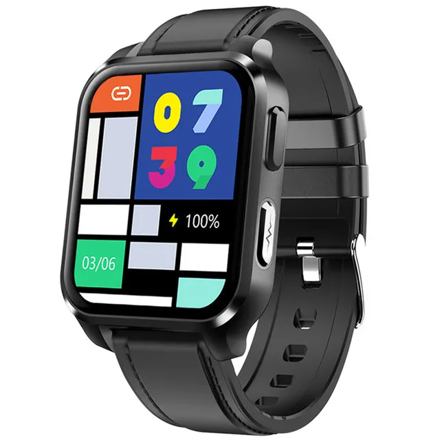 E90 Smart Watch Bluetooth Call Full Touch Woman Man Man Fitness معدل ضربات القلب مراقبة ضغط الدم ECG Sport Waterproof