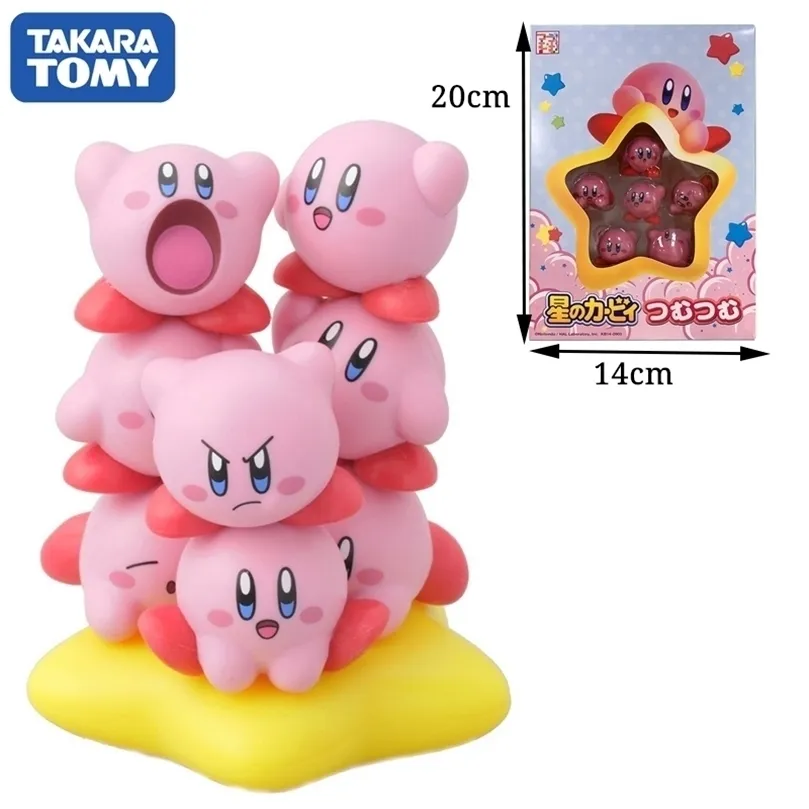 10 pzSet Gioco Figure Mini Kawaii Kirby Collezione Ragazzi Ragazze Bambini Giocattoli Modello carino Torta Ornamento Bambola Anime Accessori Regalo 220810