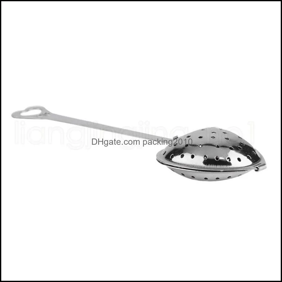 Heart Shape Stainless Steel Silver Tea Leaf Herbal Filter Infuser Spoon Strainer Practical Kitchen Tools RRA1855