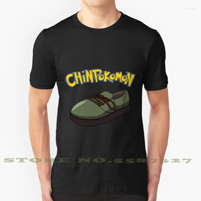 Camisetas masculinas zapato chinpokomon moda vintage camiseta calzado