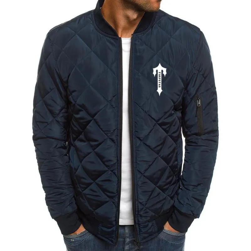 Herrjackor märke London Logo Print Custom Made Solid Color Men Zipper jacka cardigan varm bekväm man kläder topmen's