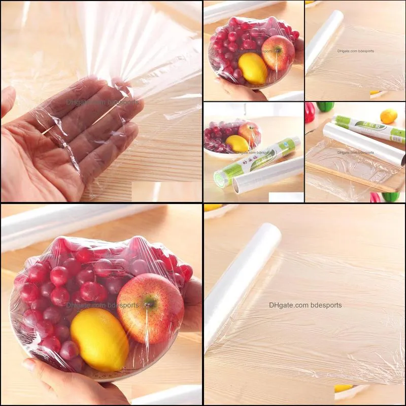 Storage Bags 20m Food Preservative Film Household Kitchen Stretch Paper Refrigerator Fruit