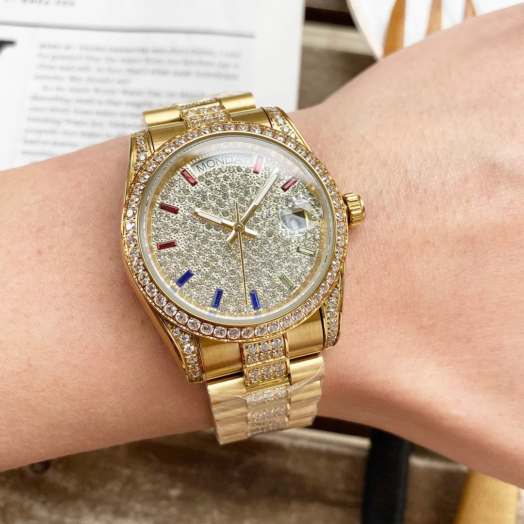 ショップスタッフコーデや トップブランドメンズウォッチゴールドファッションアイスアウト自動運動時計男性時計モントレブラルド 販売証明書付き Quimiguay Com Ar