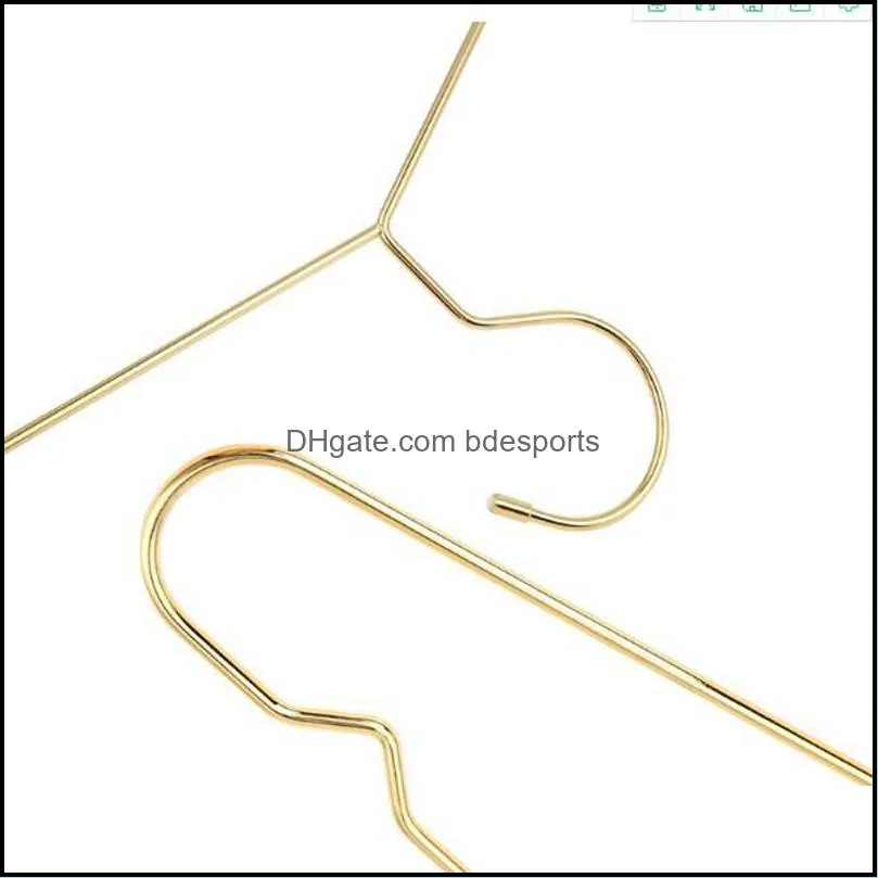 Hangerlink 45CM Gold Strong Metal Wire Hangers Clothes Hangers, Coat Hanger, Standard Suit Hangers(20 pcs/Lot)