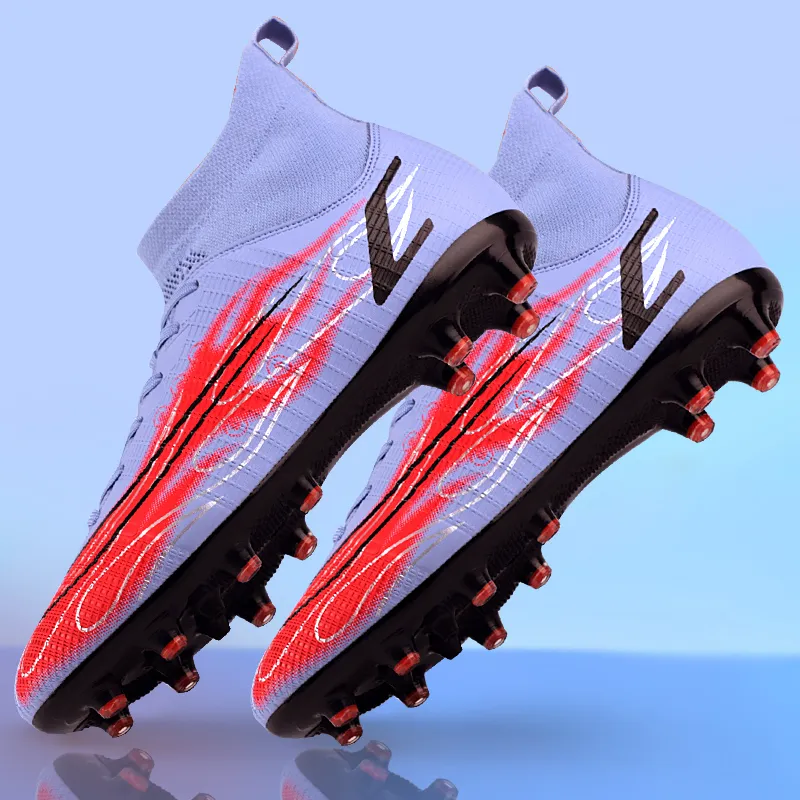 Kid Quality Soccer Shoes Mbappe Football Boots Futsal Chuteira Campo Cleats Мужчины.