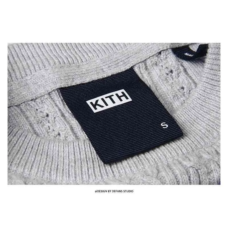 DHgate.com:Kith Mens Cotton Cable Knit O-Neck Long Sleeve