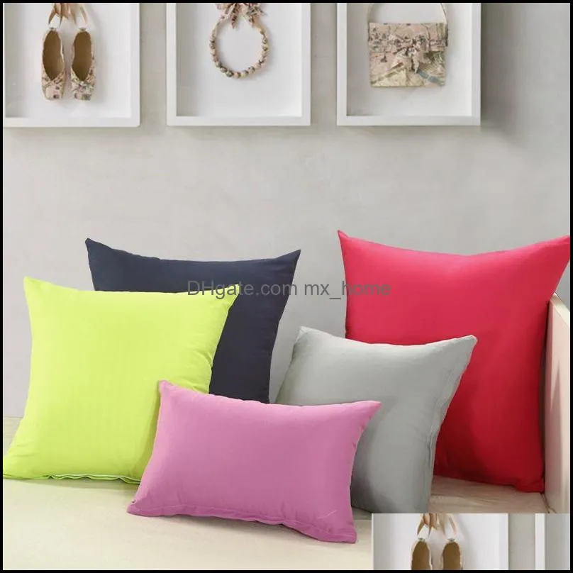 pillow case pure color polyester white pillow cover cushion covers decor blank christmas decors gift 45 45cm