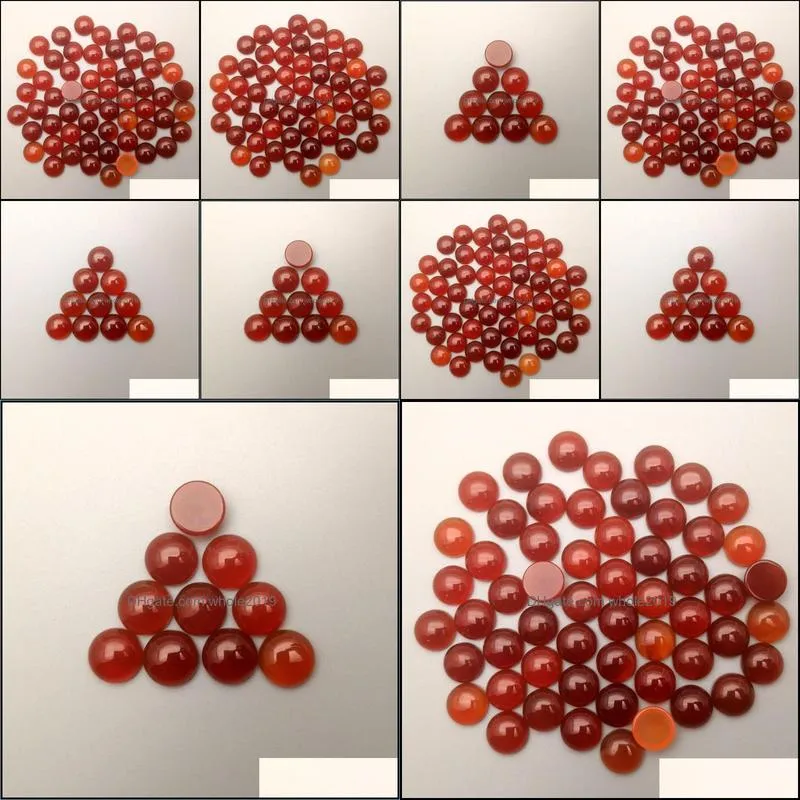 natural stone 6mm 8mm 10mm 12mm round loose beads red agate face for natural stone necklace ring earrrings jewelry accessory