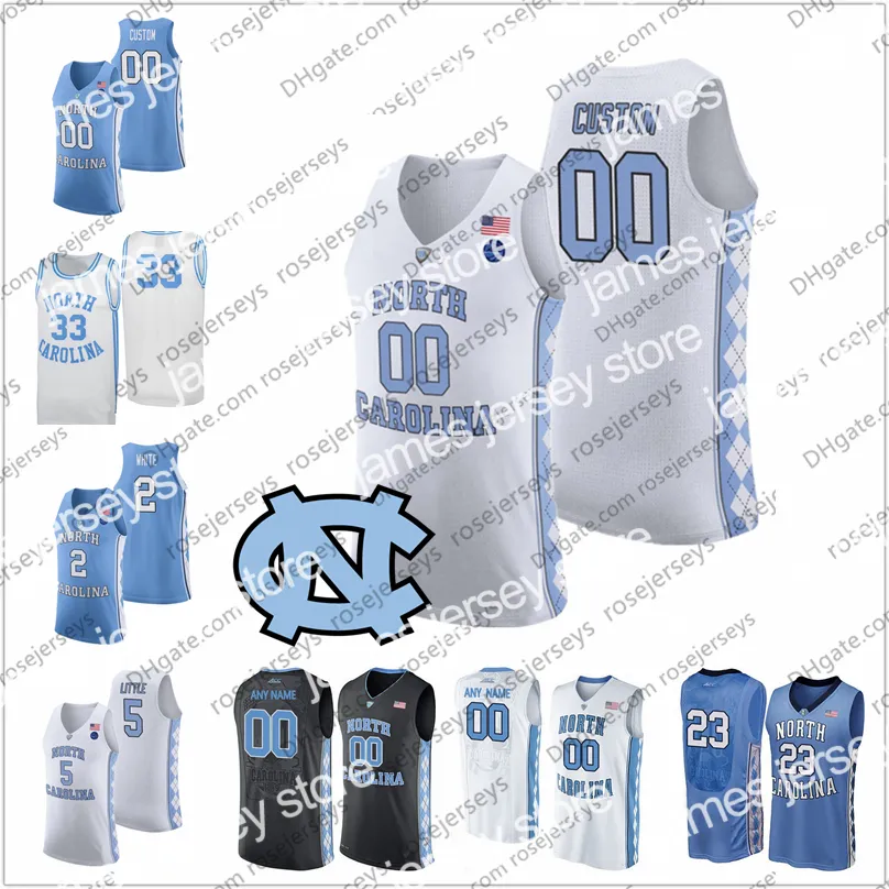 Jersey Custom Carolina do Norte Tar Tarent 2020 Basquete 2 Cole Anthony 5 Armando Bacot Brooks Robinson Francis Harris UNC Hommes Jeunes Jersey