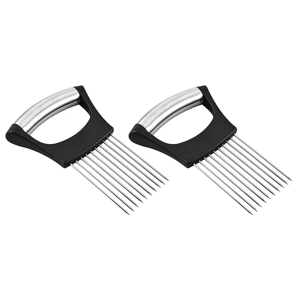 Onion Holder For Slicing Stainless Steel Cutting Aid Kitchen Tools From