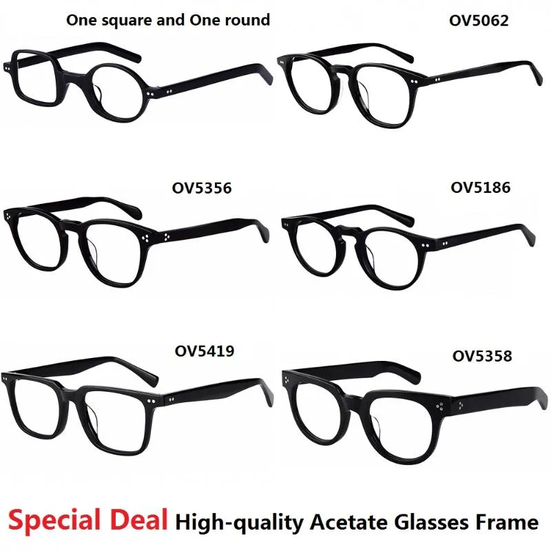 Occhiali da sole alla moda Montature Offerta speciale Marca Occhiali da vista in acetato di alta qualità Montatura da uomo Occhiali da vista Occhiali da donna Lettura ottica My