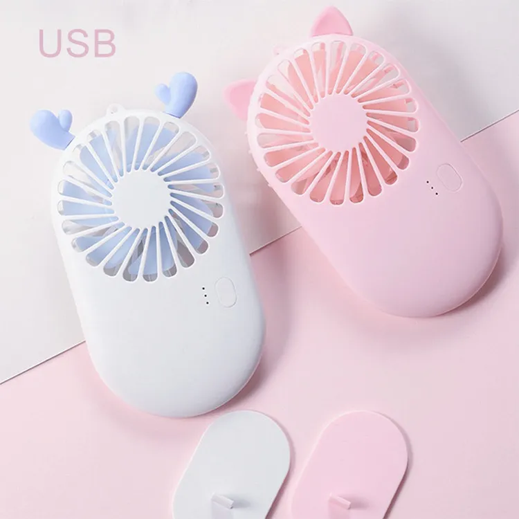 Uppladdningsbar USB Mini Portable Pocket Fan Cool Air Hand Hold Travel Cooling DC CoolerUSB laddar utomhus Elektriska fläktar