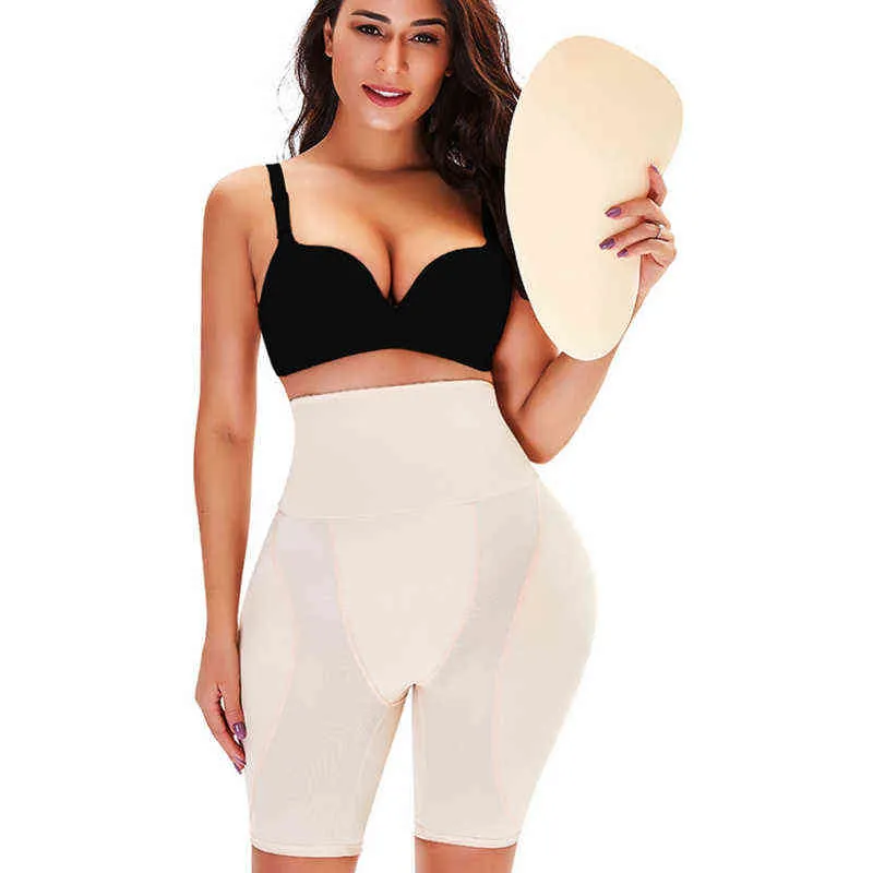 Bayan Büyük Göt Seksi Popo Kaldırıcı Shapewear Karın Kontrol Külot Vücut Şekillendirici Yastıklı Külot Sahte Kalça Kalça Geliştirici Uyluk Slimmer Y220411