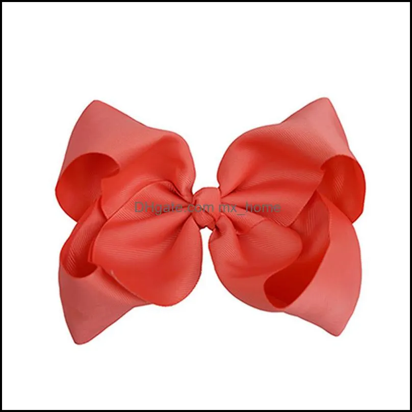 children`s solid color grosgrain ribbon bowknot hairpcute handmade bows duckbill clip baby headwear sweet hair accessories