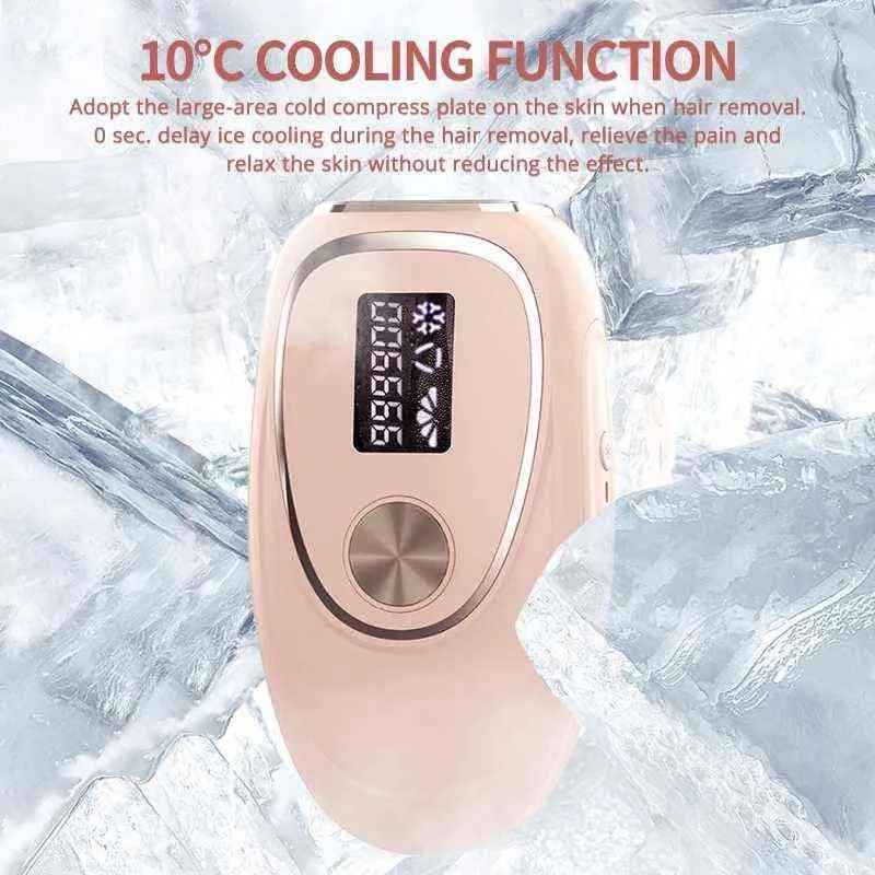 IPL Laser Epilator Remoção de cabelo gelo Máquina de removedor Cool Máquina de corpo de corpo inteiro Appliance de cuidados pessoais indolor 220624