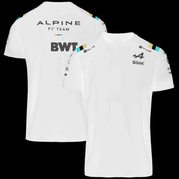 2022 été Alpine Team officiel F1 T-shirt à manches courtes course compétition chemise vêtements de haute qualité 31