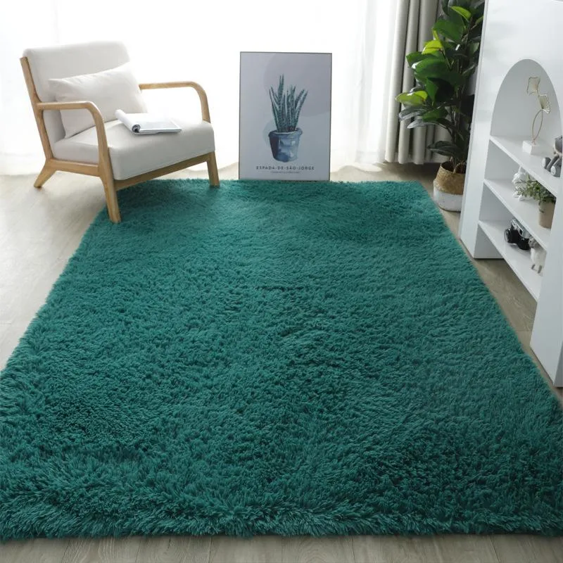 Carpets Soft Bedside Faux Fur Hairy Carpet Bedroom Acessories Year Gift Living Room Table Side Mats Washable Non-slip Rug FluffyCarpets