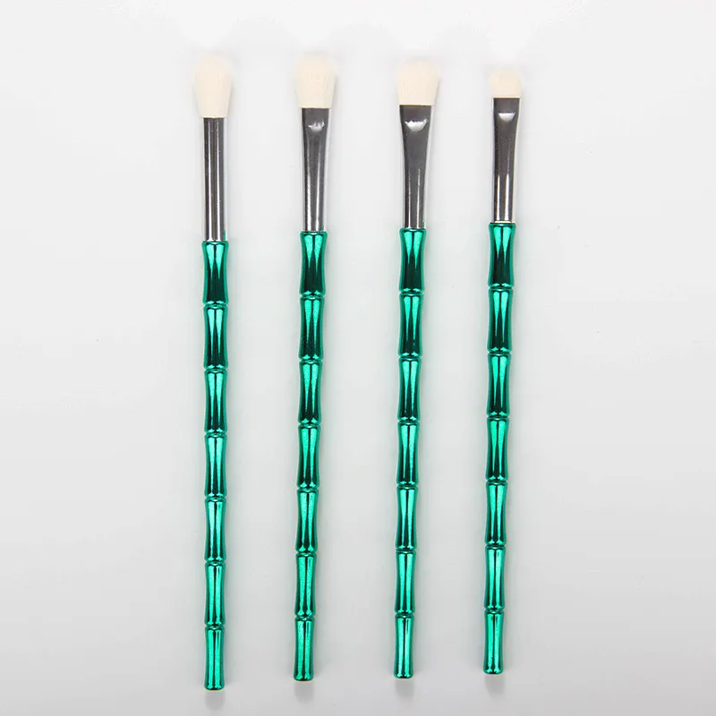 Оптовые 4PCS Girls Makeup Brushs Bamboo Saint Sint Eyeshadow Brush Cosmetic Tools