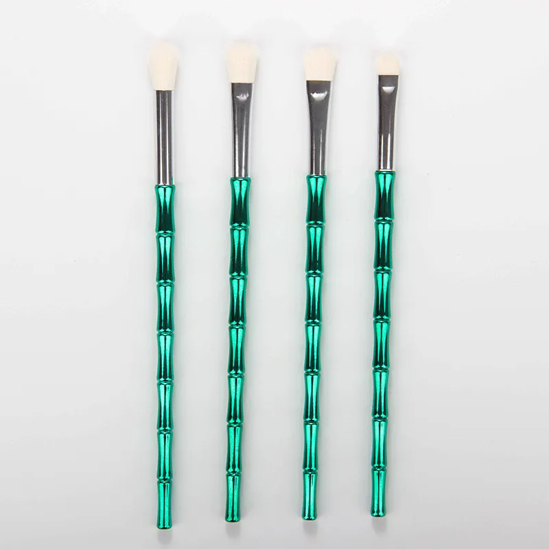 Partihandel 4st Girls Makeup Brushes Bamboo Joint Eyeshadow Brush Cosmetic Tools