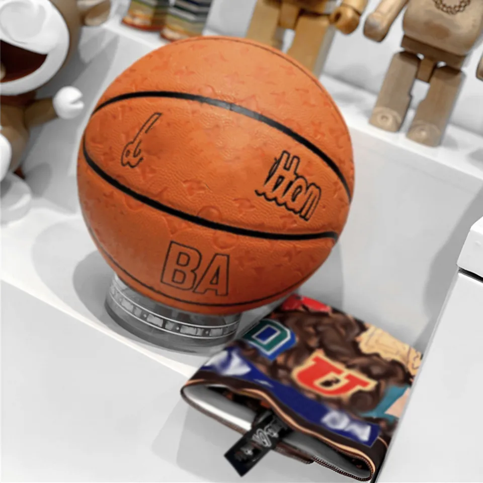 Ilivi Monogram Ba Basketball Co podpisane Współpraca Modele piłka jakość końcowa rozmiar 7 Dekorowanie domu sportowy ręcznik igła mecz do szycia trening na zewnątrz prezent wewnętrzny