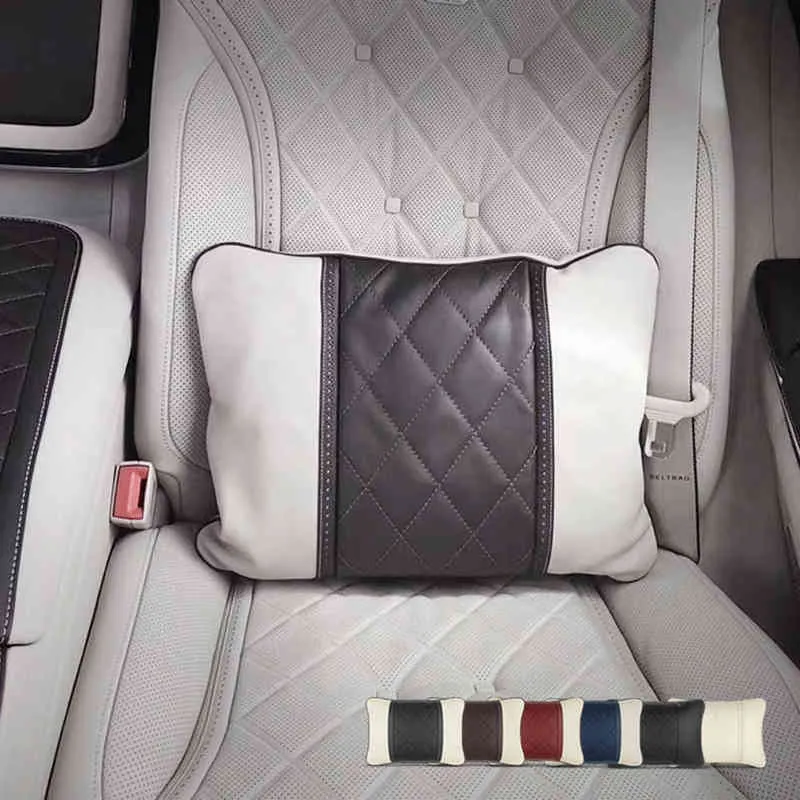 Car Lumbar Pillow Maybach S Class Headrest Neck Rest Pillow Waist Rest