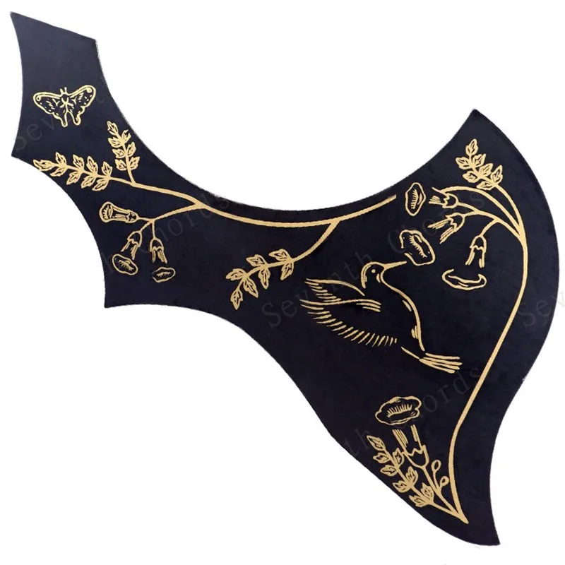 1stcs linkshandig Hummingbird Flower Decoratief patroon akoestische gitaar Pickguard Pick Guard Anti-Scatch Plate Guitar Parts Accessoires