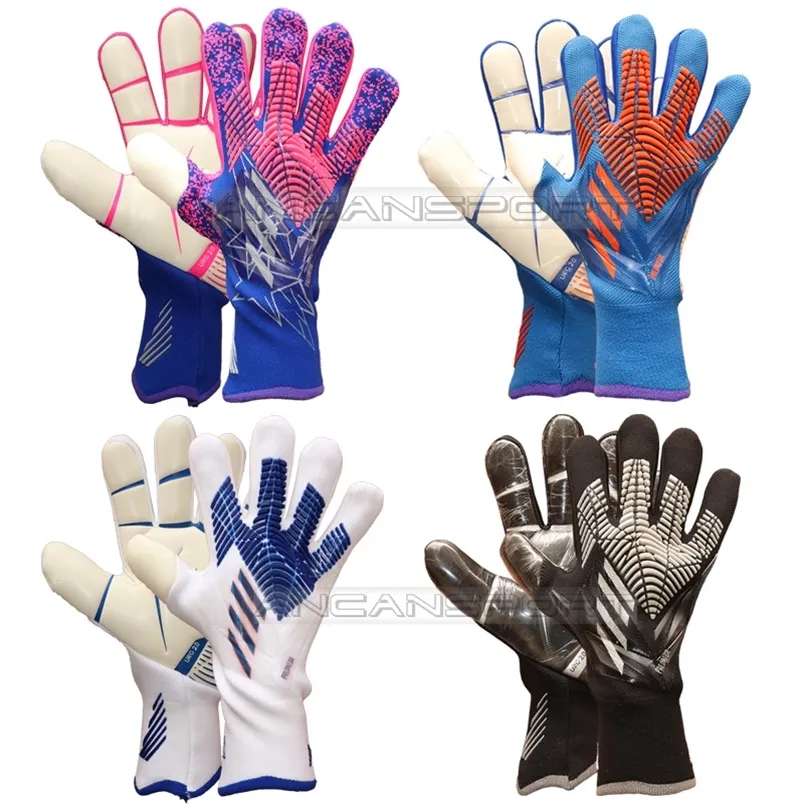 Luvas de goleiro de futebol adulto, látex grosso de 35mm, sem proteção para os dedos, antiderrapante e resistente ao desgaste 220601 TTIM