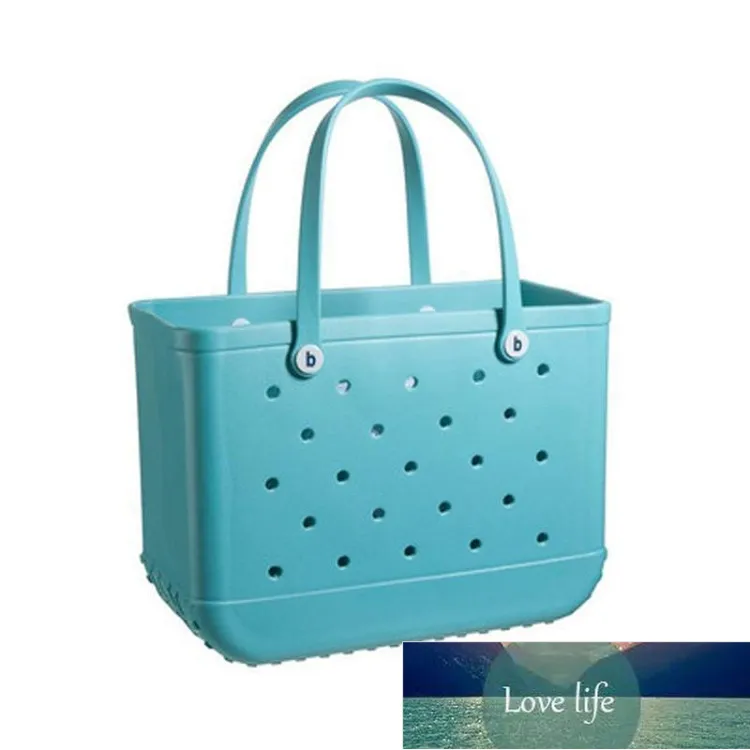 Practical Fashion Waterproof Woman Eva Tote Large Shopping Basket Bags Washable Beach Silicone Bog Bag Purse Eco Jelly Candy Lady Handbags