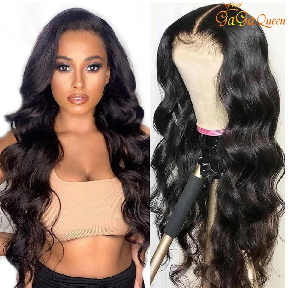 Body Brazilian Wave Human Hair Wigs 5x5 Lace Closure Wig 13X6 Lace Front Wigs For Women PrePlucked Transparent Remy Lace Wigs