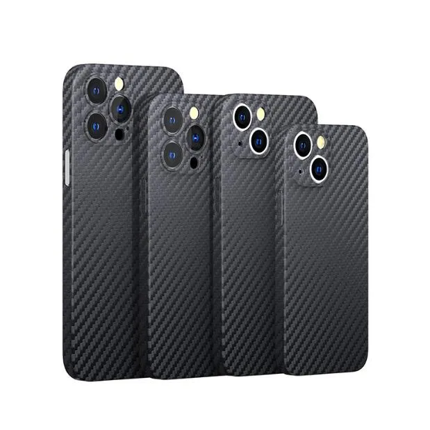 Carbon Fiber PP Телефон Чехол Ультра Тонкий Матовый Матовый Гибкий Задний Крышка Для iPhone 13 12 Mini 11 Pro Max X XS XR 7 8 6 Plus DHL