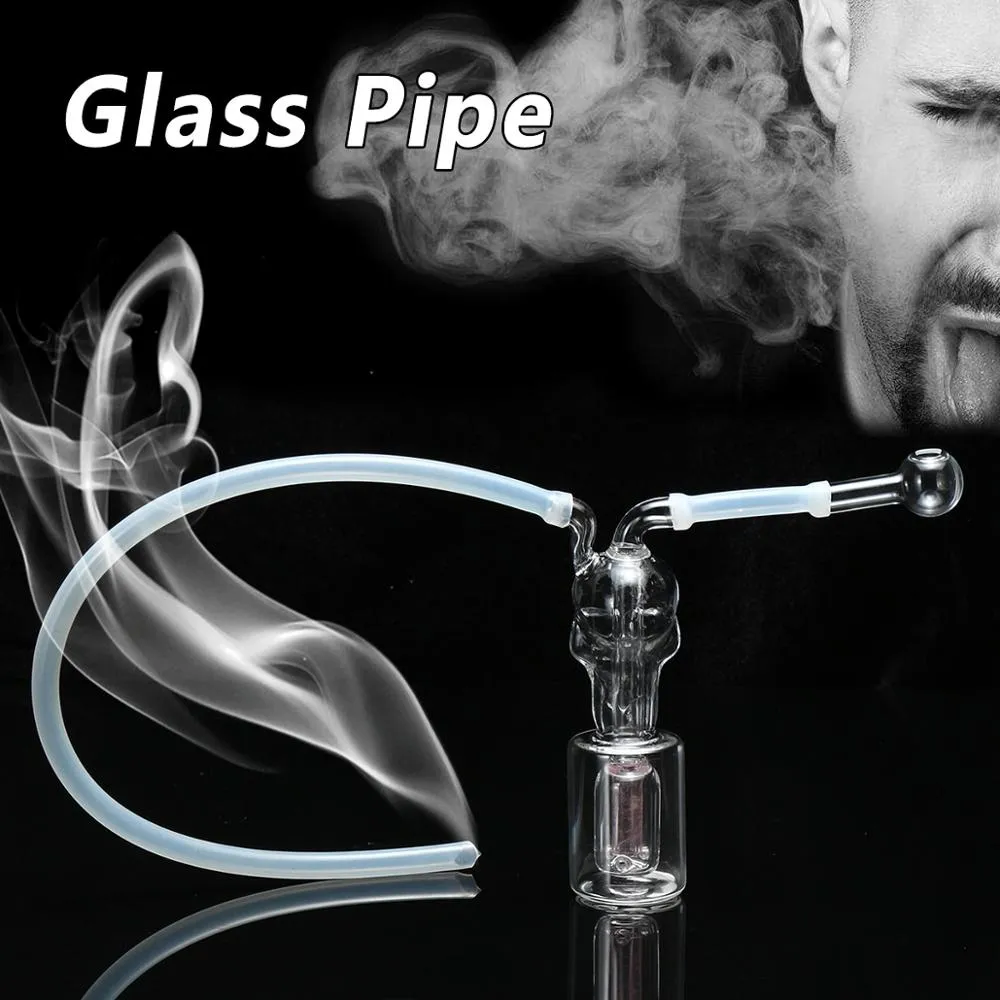 4インチのガラス形状水ギセル喫煙パイプボンとシーシャチチャカチンバナルギレウォーターホース喫煙アクセサリー
