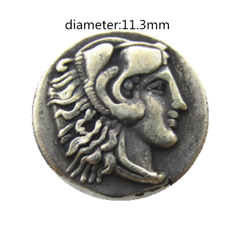 G66 Grecia Monete artigianali copia argento antico placcato in metallo, produzione di stampi, prezzo di fabbrica