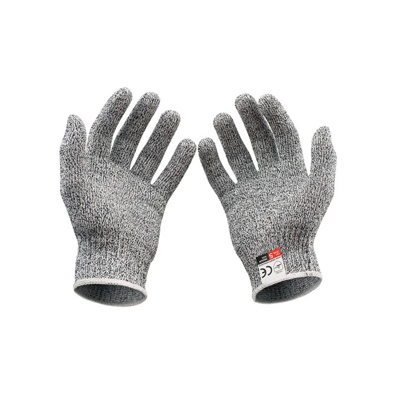 Устойчивые к порезам рабочие перчатки Кухонный пищевой уровень безопасности 5 Защита HPPE Перчатка из волокна против резки